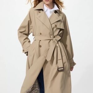 Uniqlo Beige Trench Coat XL New NwT